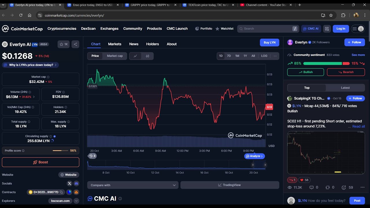 Является ли токен Everlyn AI ($LYN) законным или это мошенничество?