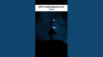 After Challenging bro for 1vs1 ☠️ #freefire #shorts