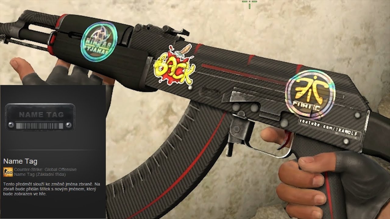 IW LP CS GO Jak pou 237 vat Name Tag Bajonet 176 AK 47 Redline YouTube