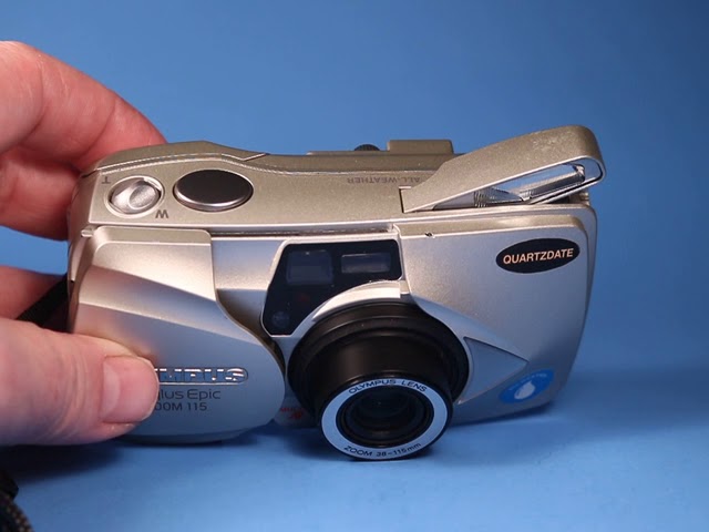 Olympus Stylus Epic Zoom 115 35mm film camera - YouTube