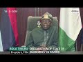 Tinubu's speech declaring State of Emergency in Rivers