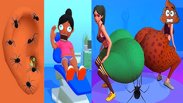 Earwax Clinic vs Twerk Race in All Levels iOS, Android Gameplay Walkthrough New Trailer Update Mobil