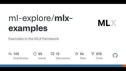 GitHub - ml-explore/mlx-examples: Examples in the MLX framework