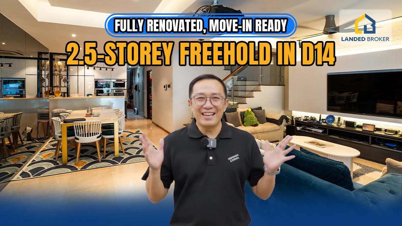 Tastefully Renovated 2.5-Storey Landed Home Near MRT & Schools | D14