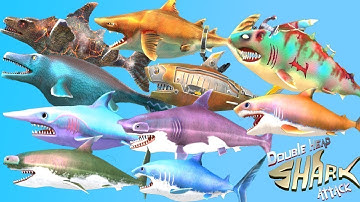 Double Head Shark Attack - Multiplayer - All Sharks Unlocked - Android Gameplay 2021