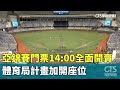 亞錦賽門票14：00全面開賣　體育局計畫加開座位｜華視新聞 20231125