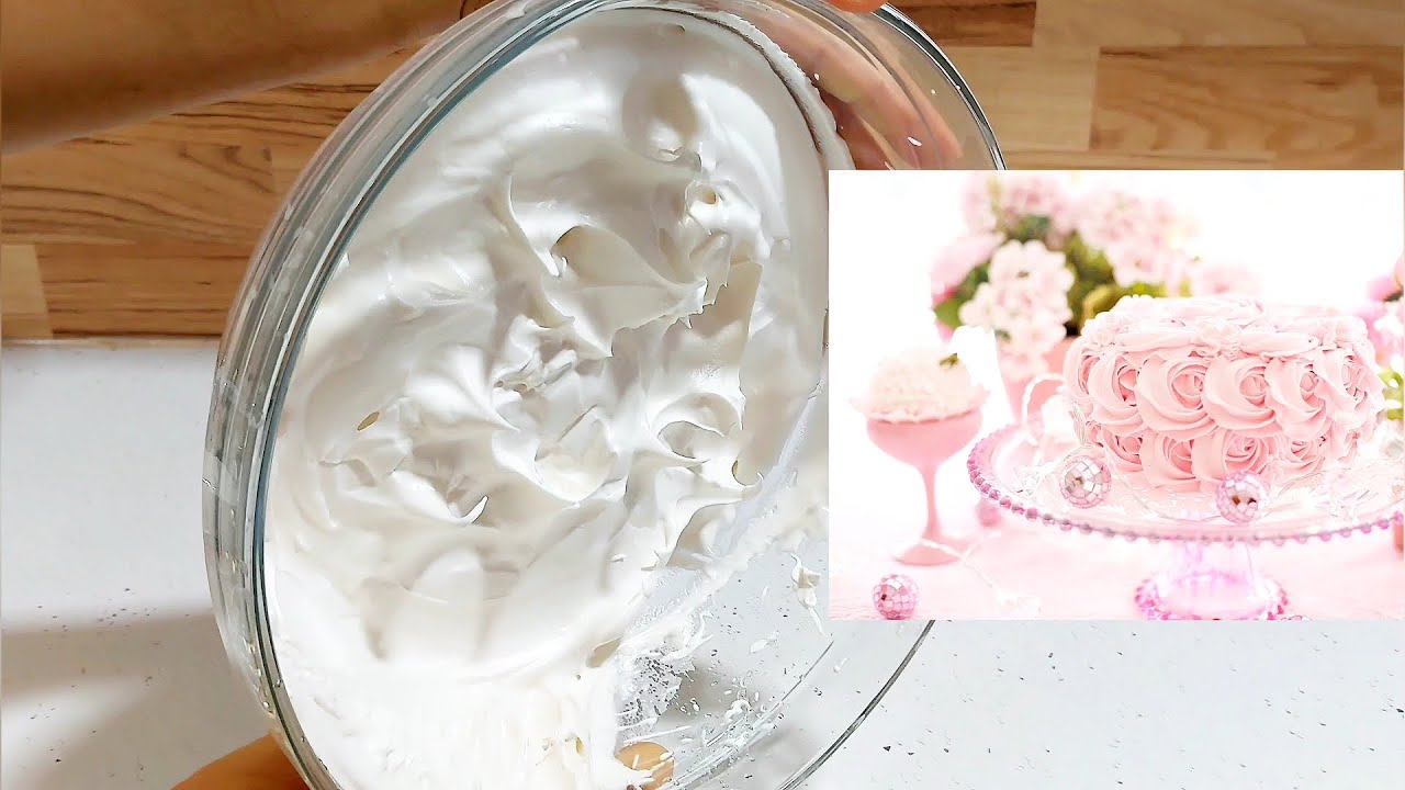 Крем для украшения тортов с яичным белком без масла и молока