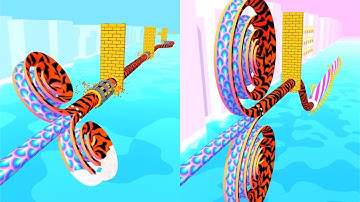 Spiral Rider! Very Satisfying And Relaxing ASMR Slicing Game