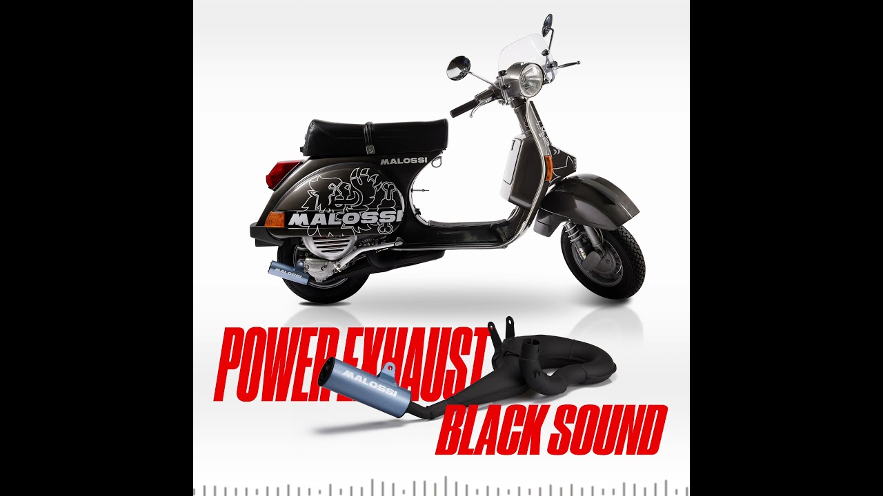 Malossi パワーサイレンサー ブラックサウンド Vespa P/PX200