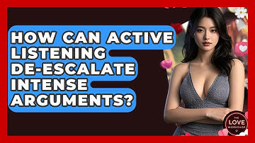 How Can Active Listening De-escalate Intense Arguments? - The Love Workshop