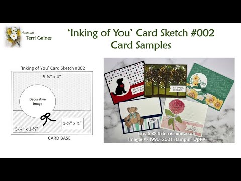 'Inking of You' Card Sketch #002 Card Samples