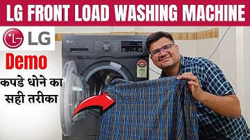 Lg Front Load Washing Machine Demo ⚡ Lg Washing Machine How to Use ⚡ Front Load Washing Machine Demo