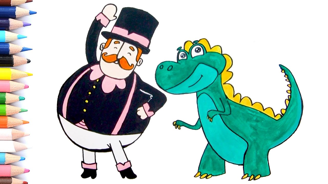 Desenhando e pintando Bita e Dinossauro - Mundo Bita - YouTube