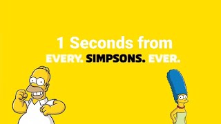 1 Seconds from Every Simpsons Ever