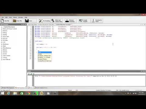 RobotC Control Structures For Loop GR