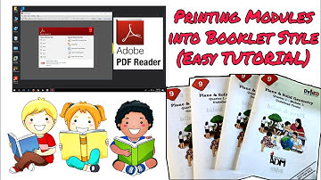 How to Print Modules into Booklet Type ( Easy Tutorial)