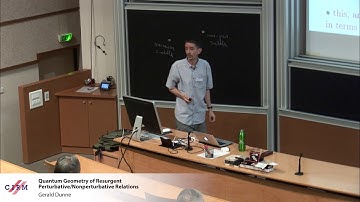 Gerald Dunne:  Quantum geometry and resurgent perturbative/nonperturbative relations