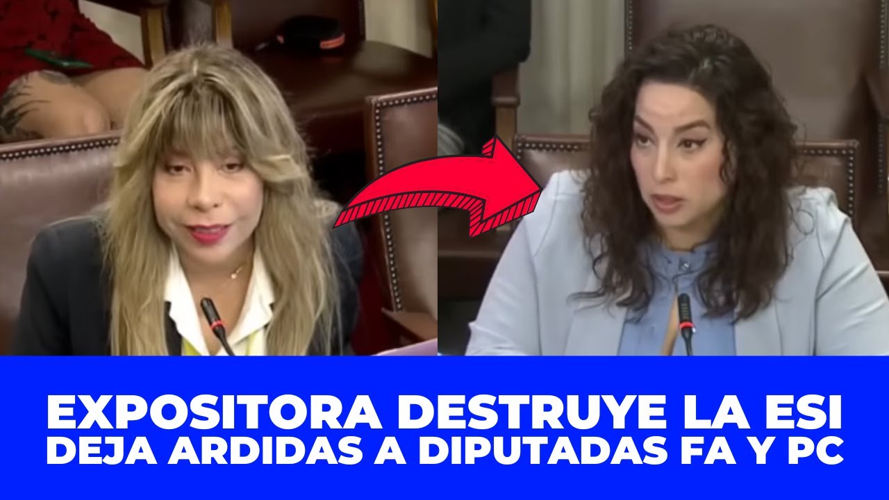 EXPOSITORA DESTRUYE LA ESI Y DEJA A ARDIDAS A DIPUTADAS DEL FA Y PC