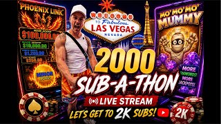 Live from Las Vegas! Letās get to 2000 subs! #casino #slots #lasvegas #explore #viral #gambling