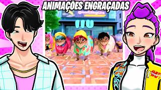 Jinu e Rumi - React de ANIMAÇÕES das Guerreiras do KPOP!