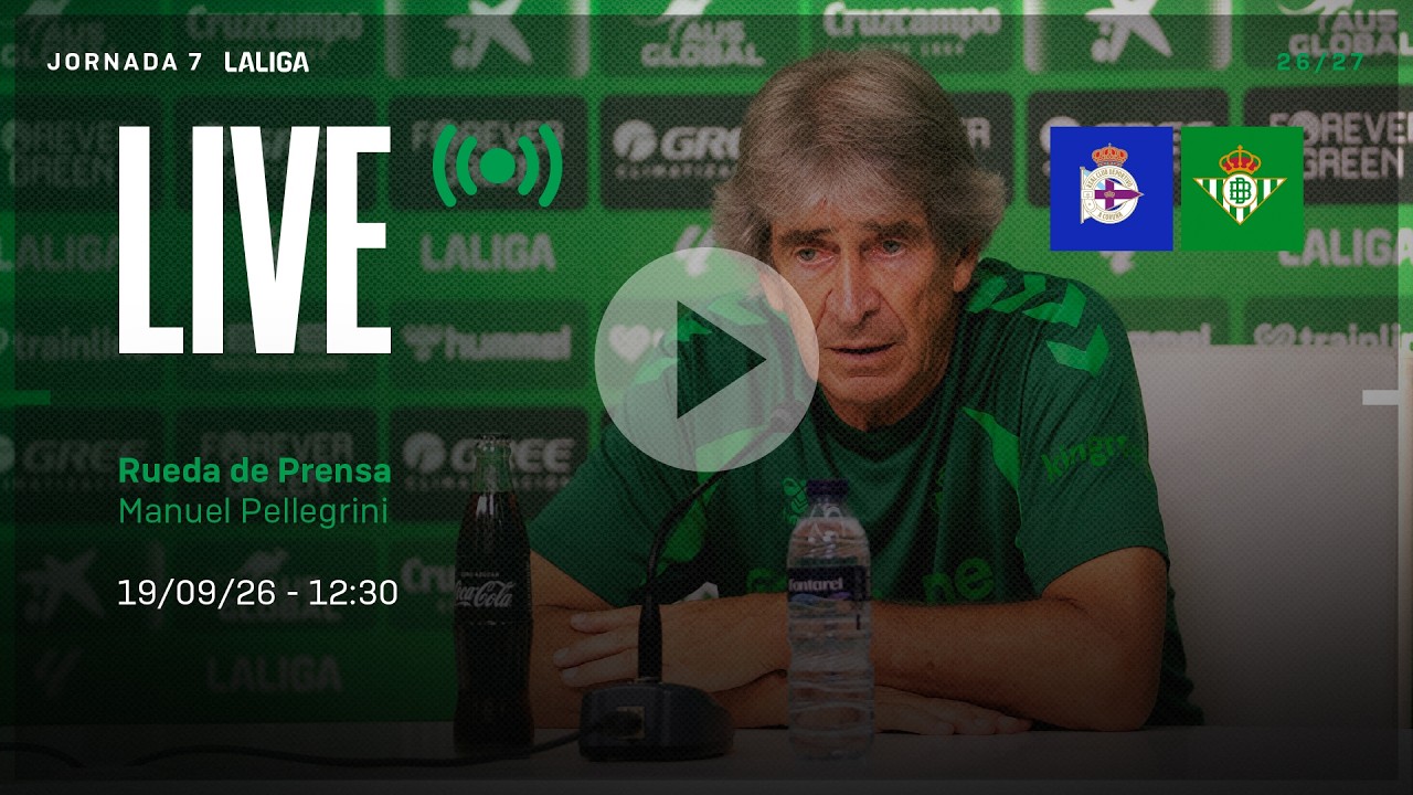 Pellegrini analiza la previa del Dépor-Real Betis