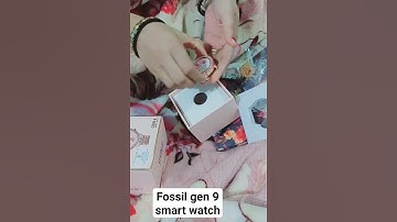 fossil gen 9 smart watch unboxing