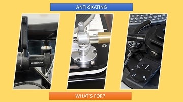 Anti-skating mechanism in turntables