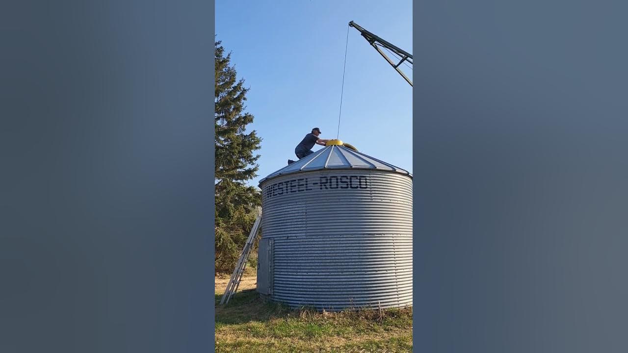 Moving Grain Bin Using Bin Lifter YouTube