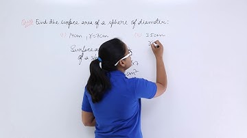 Class10th – RD Sharma – Problem-1 on Surface area and Volume of Sphere | Tutorials Point