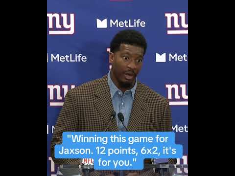 Jameis Winston dedicated the Giants’ win to Jaxson Dart.