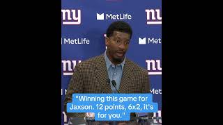 Jameis Winston dedicated the Giants’ win to Jaxson Dart.