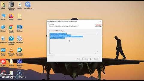 Oracle10gXE installation process