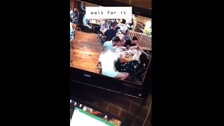 Waitress Fell While Holding 3 Full Plates