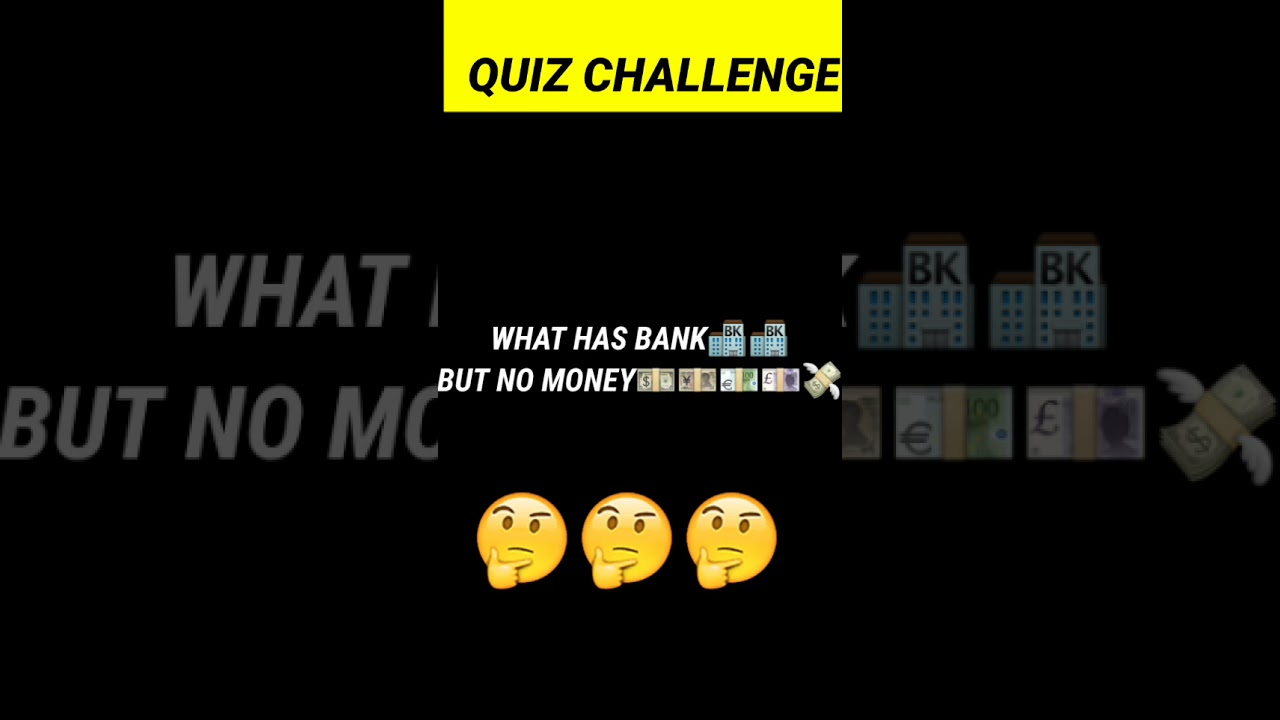 What Has A Bank But No Money