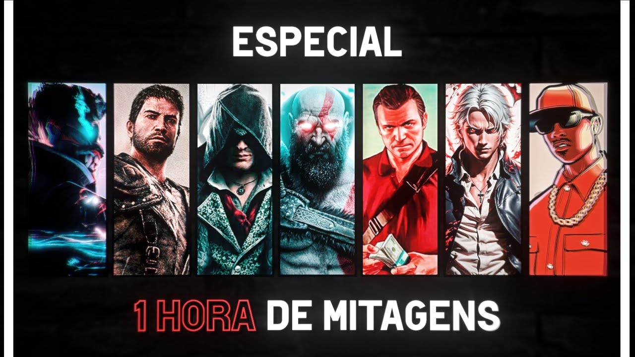 1 HORA de MITAGENS em JOGOS/GAMES  #1 😎🤯 (Especial) - Mazinho