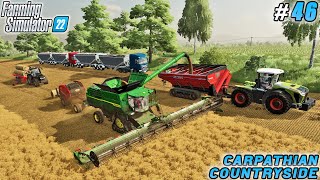 Barley Harvest Wraps Up Bales On The Move Carpathian Countryside Farm Fs 22 Timelapse 