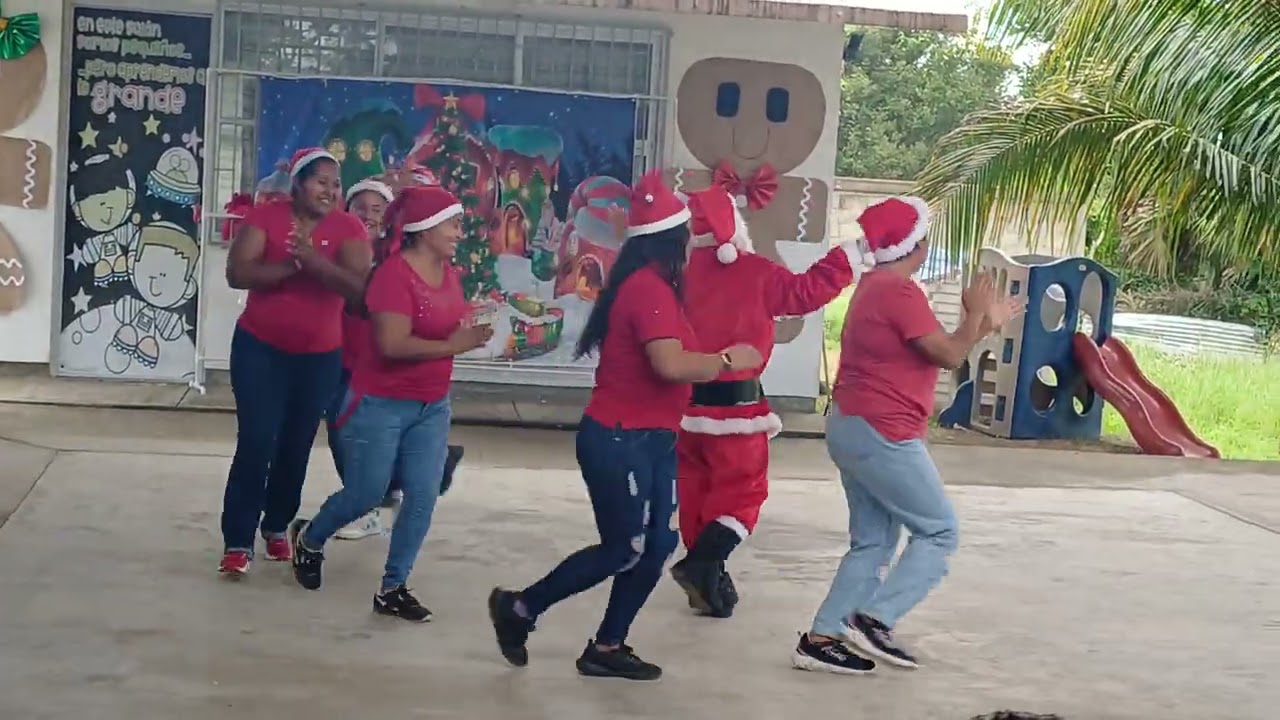 Baile navideño santa claus