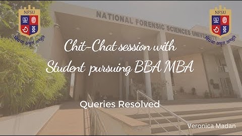 Queries Resolved| Admission 2023-2024| NFSU👨‍🎓 | BBA MBA Course| Veronica Madan