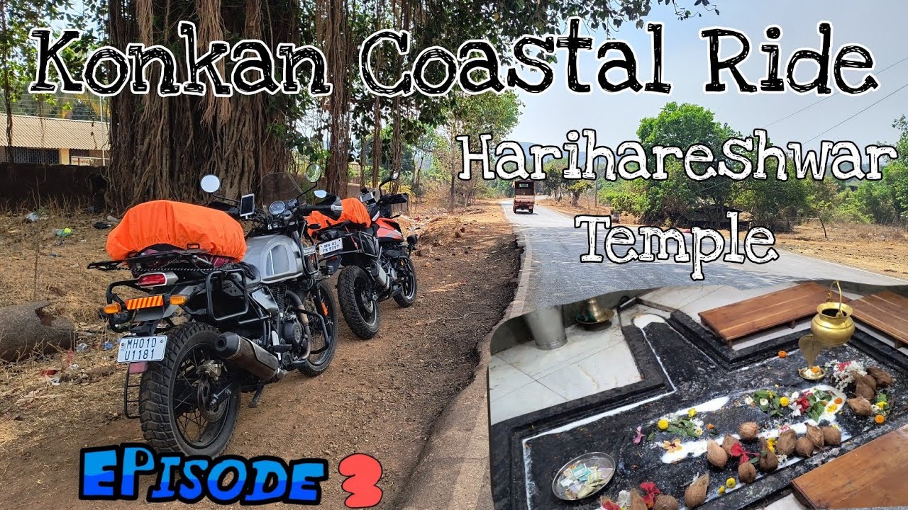 Konkan Coastal Bike Ride | Mumbai To Ratnagiri | Ladghar Beach and Harihareshwar Temple #kokan