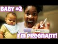 FINDING OUT I'M PREGNANT! Live Pregnancy Test! | BABY #2!