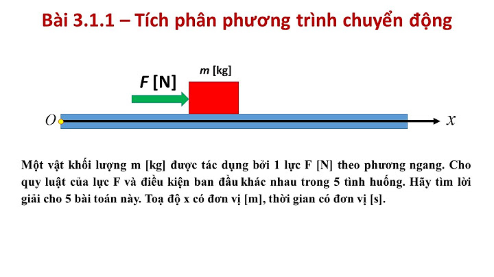 Bài tập chuyển động động lực học chất điẻm năm 2024