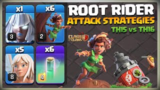 Th15 Attack Strategy With New Root Rider | Th15 vs Th16 | Best Th15 Attack Strategy Clash of Clans