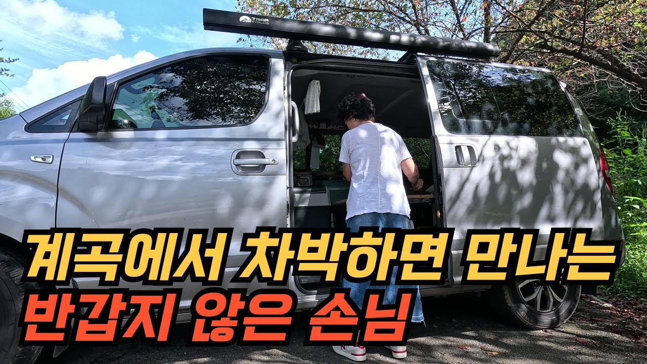 한적한 멋진 계곡에서 만나는 기절초풍할 손님ㅣ아줌마 솔로차박ㅣ당분간 계곡 차박은 없.습.니.다ㅣ아줌마 솔로차박ㅣ양주 나리농원 꽃 축제 ㅣ