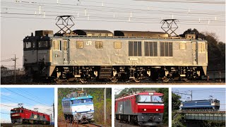 JR貨物単機回送 軽快に走ってくる シーン集 EF64 EF65 EF66 EH500 EF210 EF81