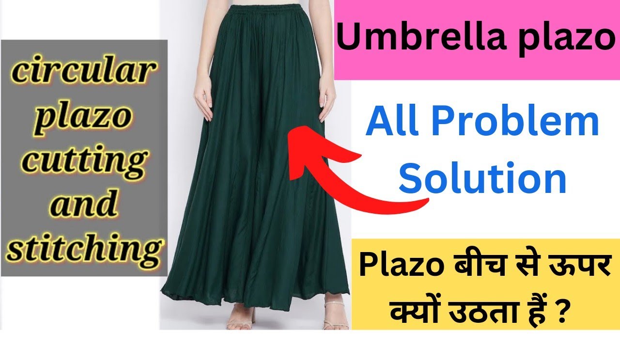 circle plazo cutting and stitching // umbrella plazo cutting and