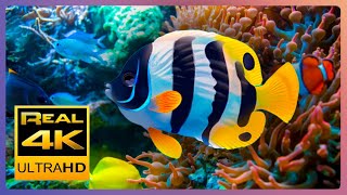 The Best 4K Aquarium - The Colors of the Ocean, The Sound Of Nature