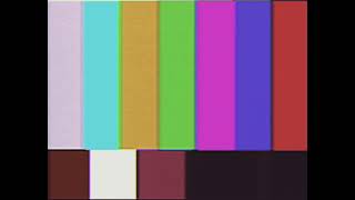 Old SMPTE Colour Bars Test Card But In VHS Capture