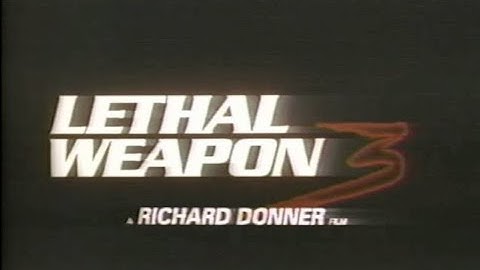 Lethal Weapon 3 Movie Commercial from 1992