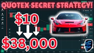 🔥BEST BINARY OPTIONS SECRET STRATEGY FOR BEGINNERS❤️| TURN $10➡️$38,000 TRADING QUOTEX LIVE 2024⛔️⛔️