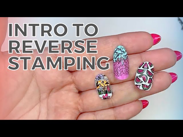 How To Reverse Stamp Using A Silicone Mat Nail Art Tutorial 